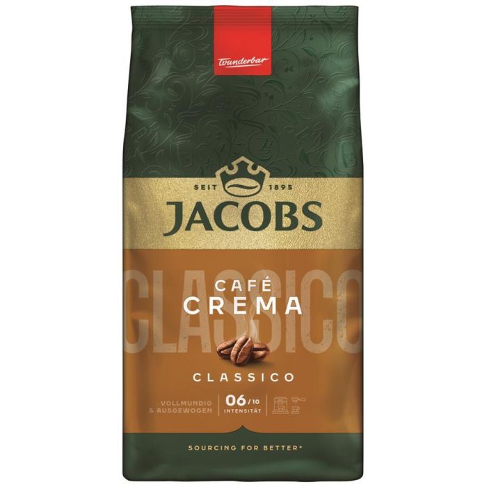 Кофе Jacobs Cafe Crema Classico в зернах 1 кг Фото