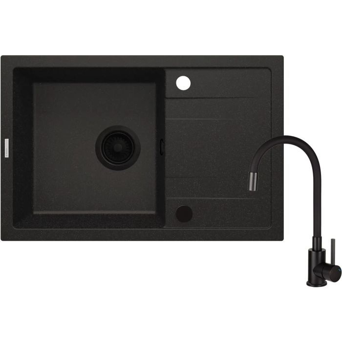 Мойка кухонная Deante Corio + змішувач, графіт Фото