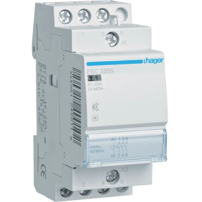 Автоматический выключатель Hager 25 A 230V 3NO (B) Фото