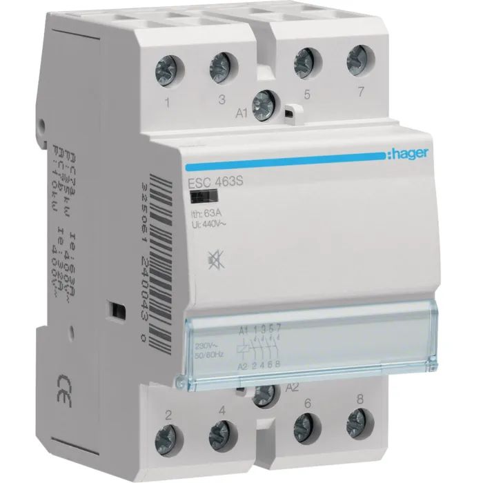 Автоматический выключатель Hager 63 A 230V 4NO 3P (B) Фото