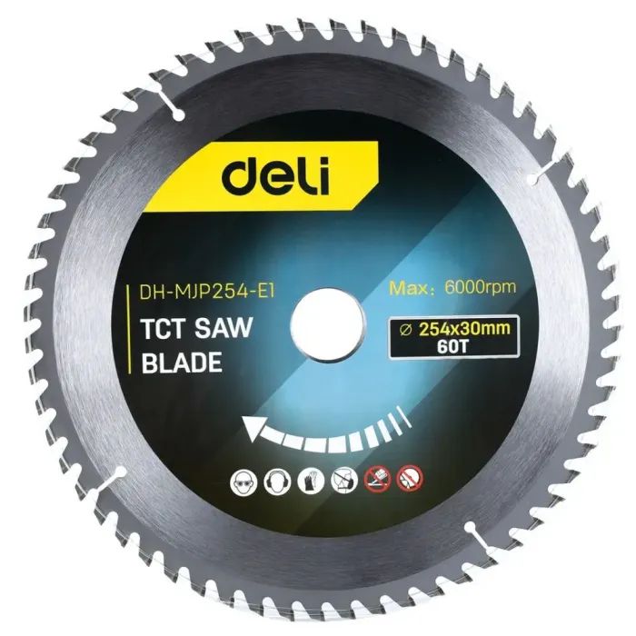Диск пильный Deli 254 x 30 мм 60T Фото