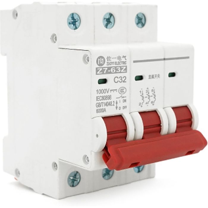 Автоматический выключатель ZUOYI Z7-63Z 3P C32 DC750V Фото