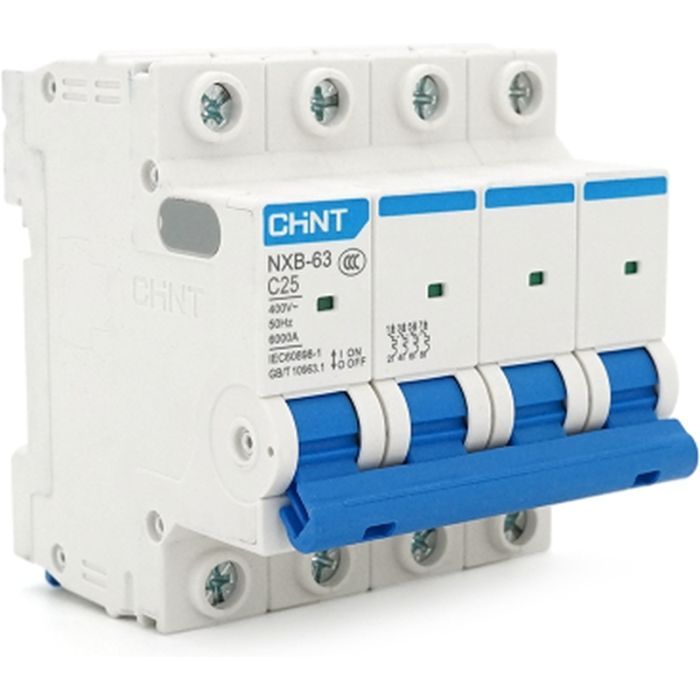 Автоматический выключатель CHINT NXB-63-4P-C25 Фото