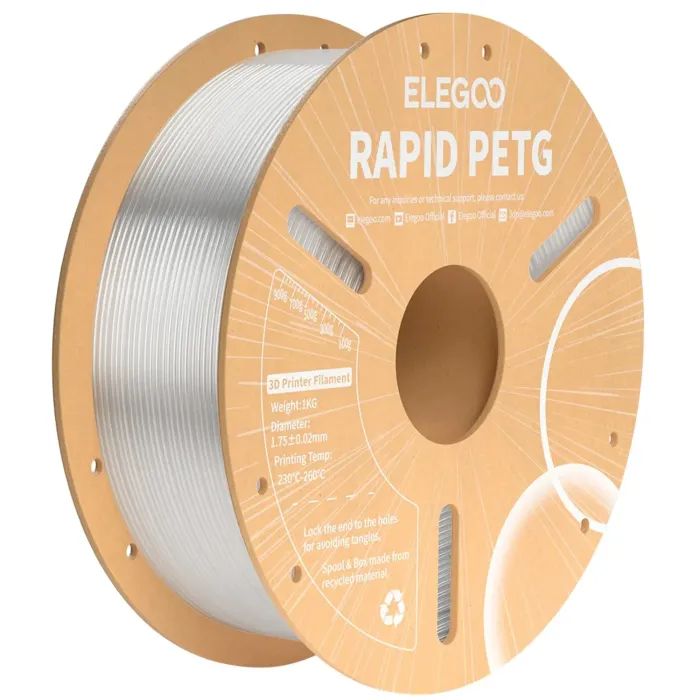 Пластик для 3D-принтера ELEGOO Rapid PETG 1кг, 1.75мм, transparent Фото