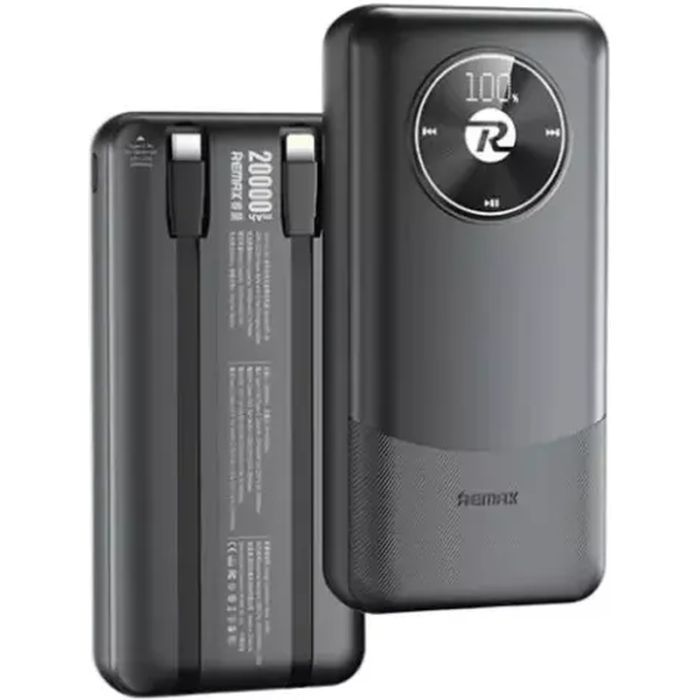 Батарея универсальная Remax 20000mAh, 22.5W, Black Фото