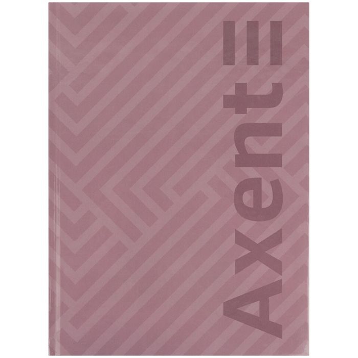 Книга записная Axent A4 Pattern, 96 листов клетка, розовый Фото