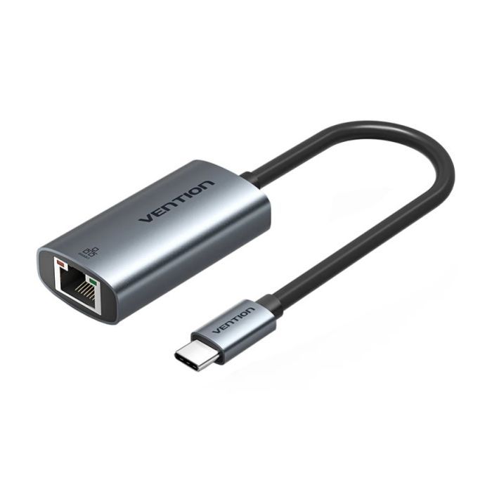 Переходник Vention USB-C to RJ45 Ethernet 1000Mbps black Фото