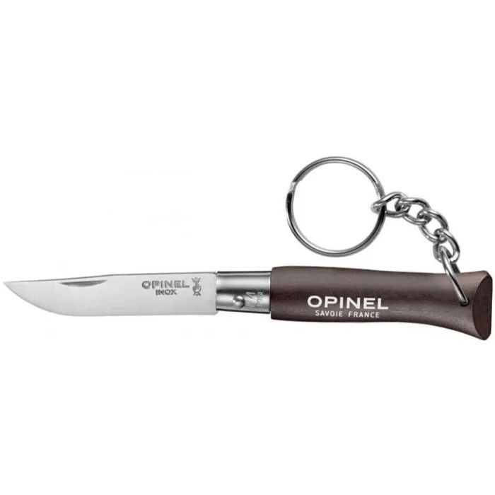 Нож Opinel 4 Keychain Inox Dark Brown Фото