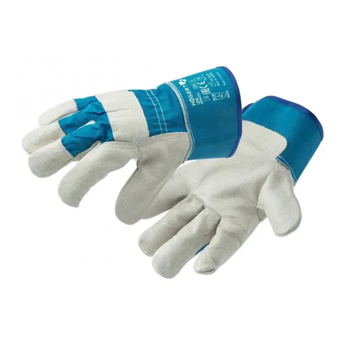 Защитные перчатки Hoegert LEINE Canadian HT5K731-11 кожаные синие, 11 Фото