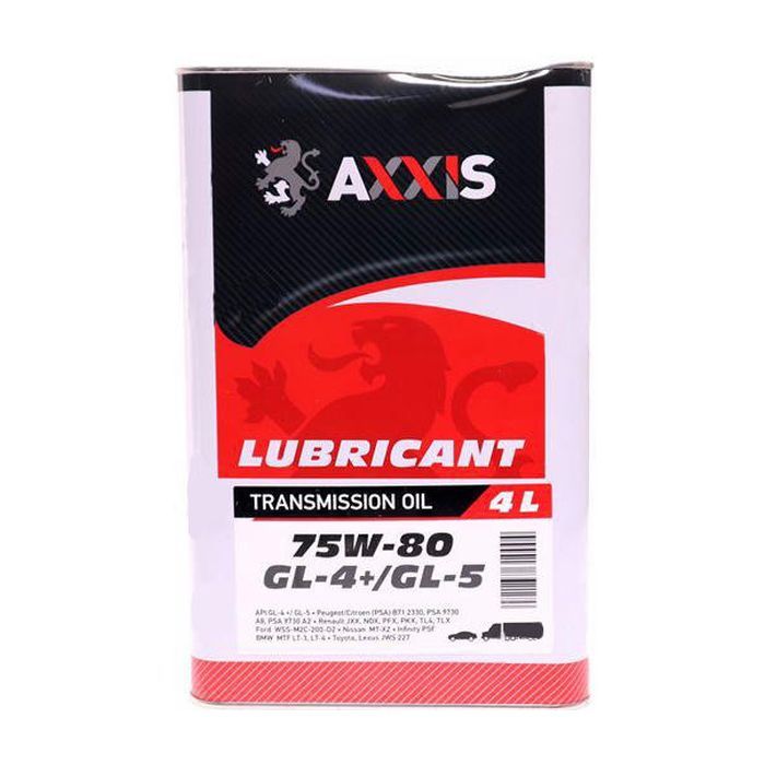 Трансмиссионное масло AXXIS 75W-80 GL-4 + 2л Фото