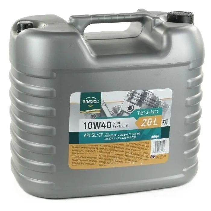 Моторное масло BREXOL TECHNO 10W40 SL/CF 20л Фото