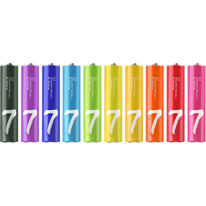 Батарейка CUKTECH AAA rainbow alkaline battery plastic case * 10 Фото