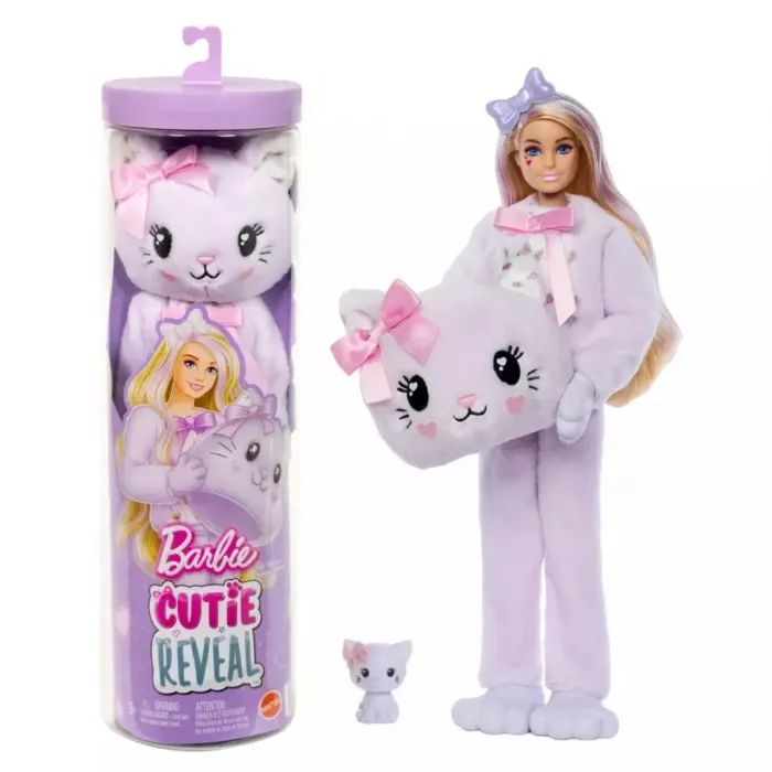 Кукла Barbie Cutie Reveal Милые бантики Котенок Фото