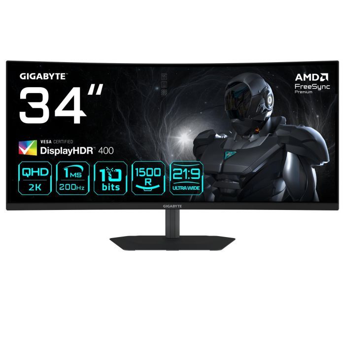 Монитор GIGABYTE G34WQC2 EK Фото