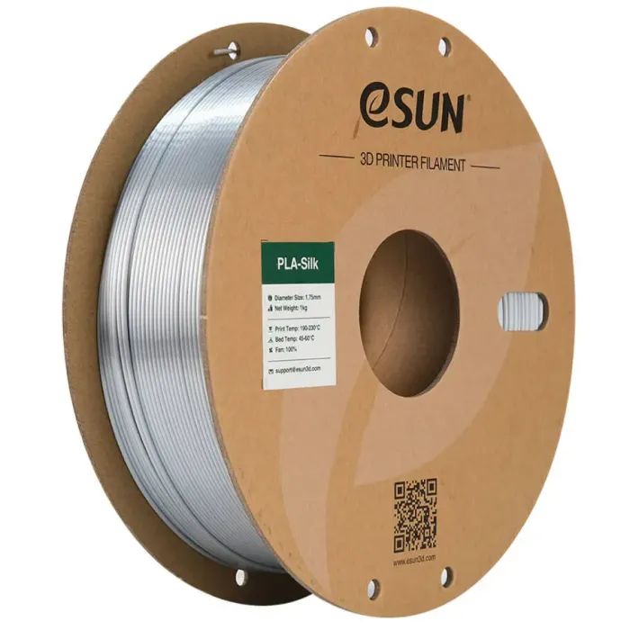 Пластик для 3D-принтера eSUN ePLA-Silk 1,75mm 1kg SILVER Фото