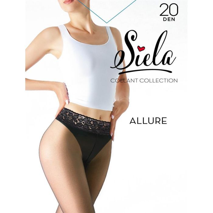 Колготы Siela Collant Allure 20 Den Nero - 2 Фото