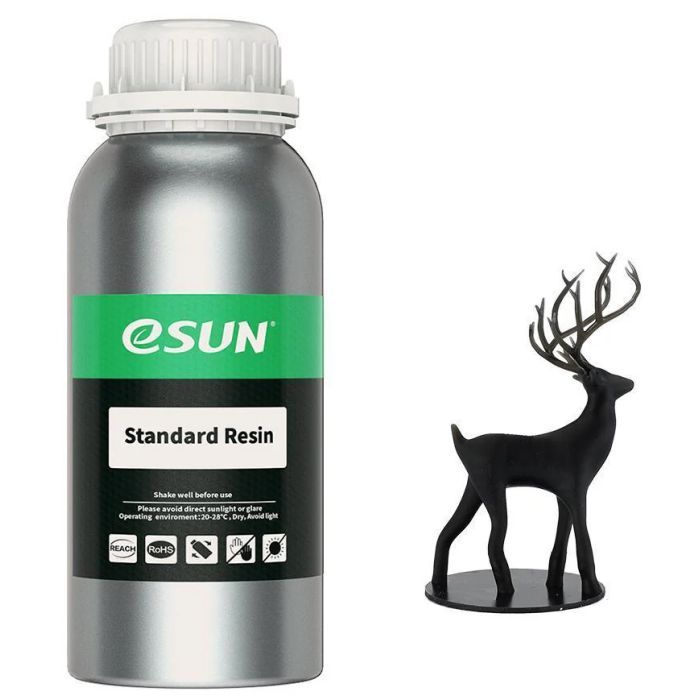 Фотополимерная смола eSUN Resin standard UV/LCD Black 1kg Фото