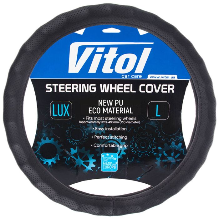 Чехол на руль VITOL M чорн Фото