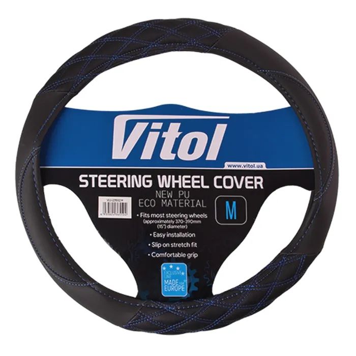 Чехол на руль VITOL M чорн Фото