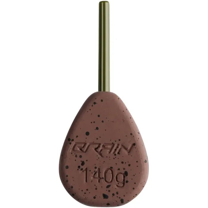 Грузило Brain In-Line Flat Lead 140g 2шт/уп Brown Фото