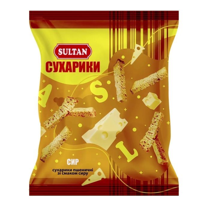 Сухарики Sultan со вкусом сыра 90 г Фото