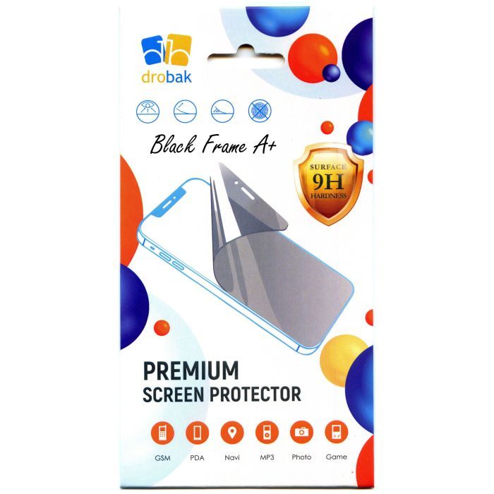 Стекло защитное Drobak Xiaomi 17 Frame A+ Black Фото