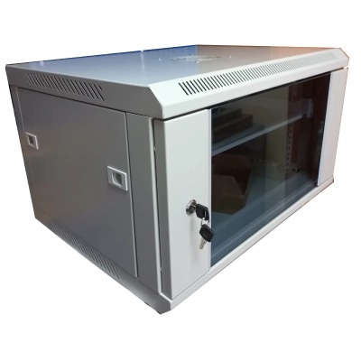 Photos - Server Cabinet Hypernet Шафа настінна  6U 19" 600x350  WMNC-35-6U-FLAT (WMNC-35-6U-FLAT-AC)